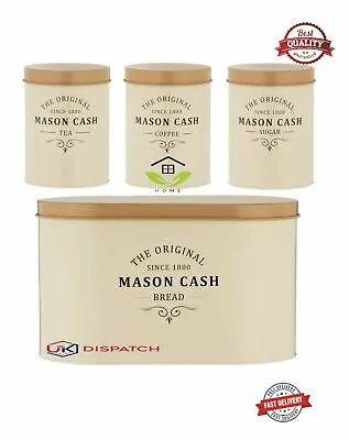 Buy Mason Cash Heritage - Bread Bin, Tea, Sugar & Coffee Canister Set GIFT • 28£