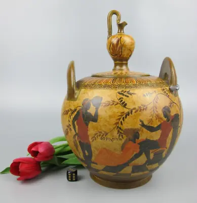 Buy Greek Amphora Jar Pot. Museum Replica Hand Painted Nina Ceramic. Top Quality 10  • 44.99£