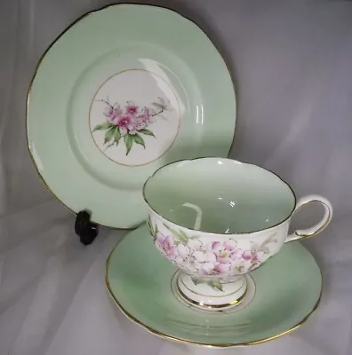 Buy Vintage Paragon China Double Warrant Tea Cup Saucer Side Plate Floral Trio A1428 • 14.99£