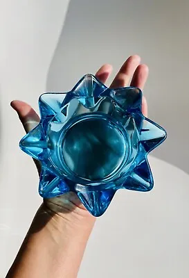 Buy Vintage Rudolfova #13154 Sklo Union Blue Glass Bowl By Rudolf Jurnikl 1962 • 14.99£