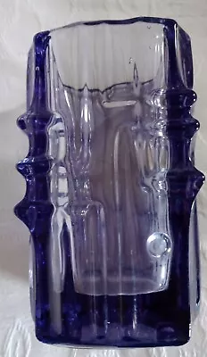 Buy Mid Century Rosice Sklo Union Glass Brutalist Vase By Vladislav Urban Czech 1968 • 35£