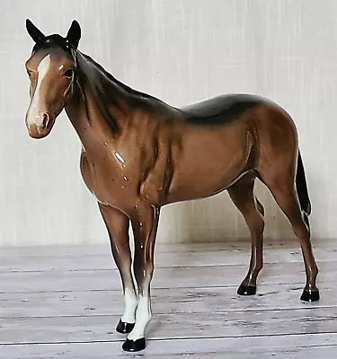 Buy Beswick Bois Roussel Racehorse Beautiful Vintage Bay Brown Gloss Model No701 Vgc • 49.99£