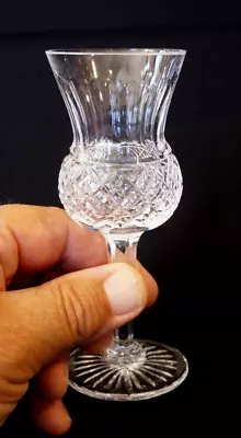 Buy Beautiful Edinburgh Crystal Thistle Plain Sherry Glass • 92.97£