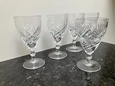 Buy Five Cut-glass Sherry Glasses, Thistle Pattern • 3.95£