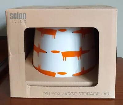 Buy 🦊 Bnib Scion Mr Fox Large Storage Jar - White And Orange • 18£