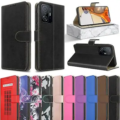 Buy For Xiaomi 11T Pro 5G Case Slim Leather Wallet Flip Stand Shockproof Phone Cover • 5.95£