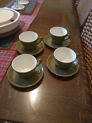 Buy Vintage 1960's Midwinter Staffordshire Gorgeous Tea Coffee Set Olive Green 8 Pc • 10£