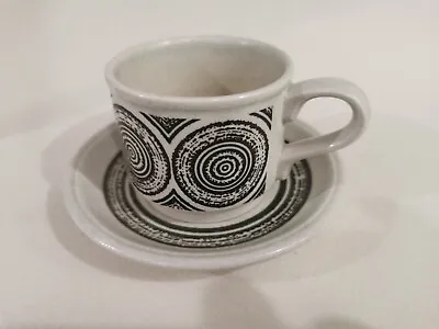 Buy Vintage Retro  Cup And Saucer Biltons Pottery Circles Design   X 1 • 6£