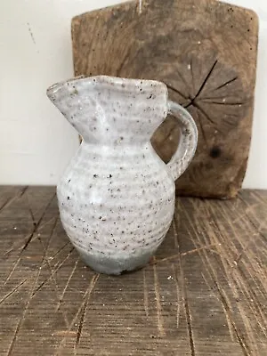 Buy Art Pottery Hand Made Salt Glaze Grey Small Jug 13cm • 25£