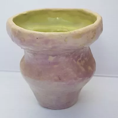 Buy Vintage Australian Pottery Signed Vase Pink Green • 21.99£