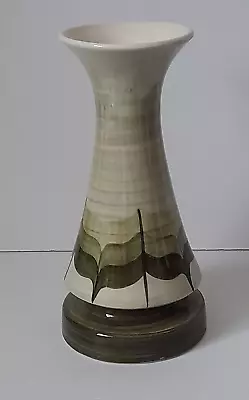 Buy Vintage Jersey Pottery Green Hand Painted Vase Circa 1970s • 14.80£
