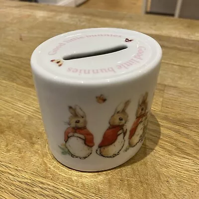 Buy Wedgewood Beatrix Potter Peter Rabbit Christening Ceramic Children's Money Box • 9.99£