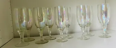 Buy Vintage Iridescent Crystal Glassware Quanity Of 10 • 56.92£