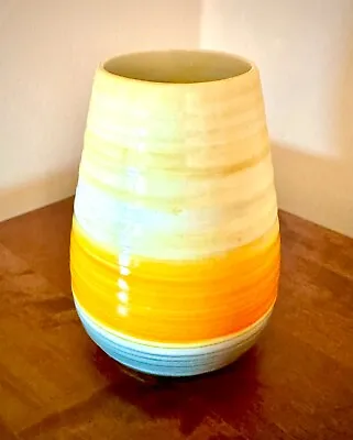 Buy Shelley Harmony Dripware Small Yellow And Orange Vase 1930s Art Deco Stunning • 20£