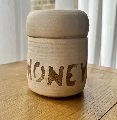 Buy Vintage DERMPOT Stoneware Studio Pottery Lidded Honey Jar • 9.95£