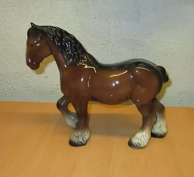 Buy VINTAGE KELESBRO SHIRE HORSE HEIGHT 20cm LENGTH 24cm • 20£