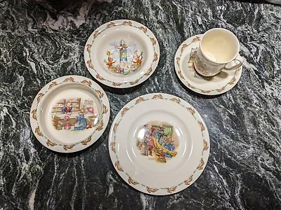 Buy Vintage Royal DALTON Bunnykins Dish Set,  5 Piece Children’s/BABY Set 1936 • 81.52£