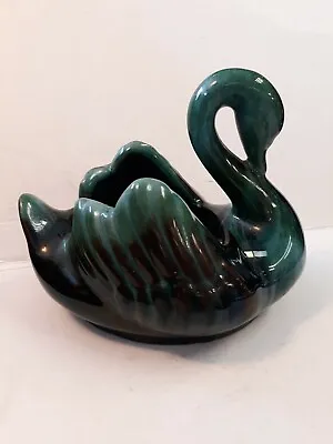 Buy Vintage Blue Mountain Pottery Swan Green And Black Drip Glaze Redware Canada  • 10.38£