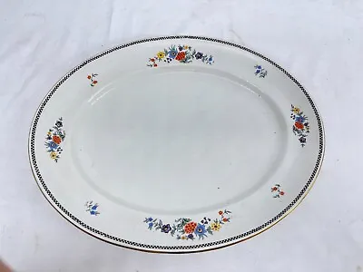 Buy Vintage Court Ware W.l.l. Oval Porcelain Platter Plate 41 Cm • 19.99£