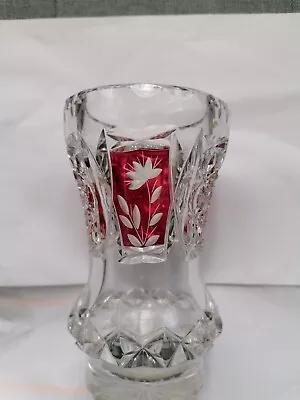 Buy Bohemian Cut Glass Vase • 18£