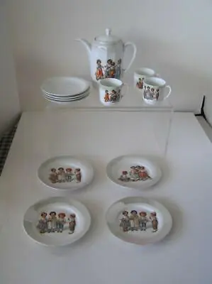 Buy Antique Victorian Child’s German Transfer Cup Tea Set Made In Germany 13 Pieces • 138.58£