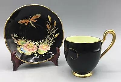 Buy Vintage Carlton Ware 'Dragonfly & Water Lily'  Demitasse Cup & Saucer • 40£