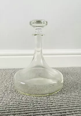 Buy Glass Uncut Decanter & Original Stopper 9.5  Vintage • 10£