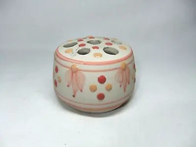 Buy Brampton Flower Frog Cumbria (?) Studio Pottery Pink Orange Signed Ceramic • 4.99£