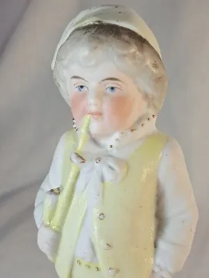 Buy Antique Bisque Porcelain Lil Man With Pipe Statue Figurine #5260 Hand Painted • 29.41£