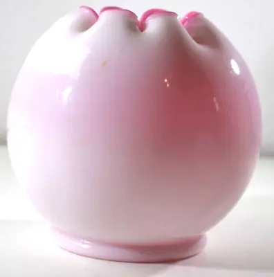 Buy Fenton Vintage Peach Crest 5  Tall ROSE BOWL Vase In EXC! • 19.21£