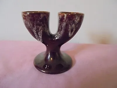 Buy Retro Honeycombe Glaze Kernewek Pottery Double Egg Cup • 2.99£