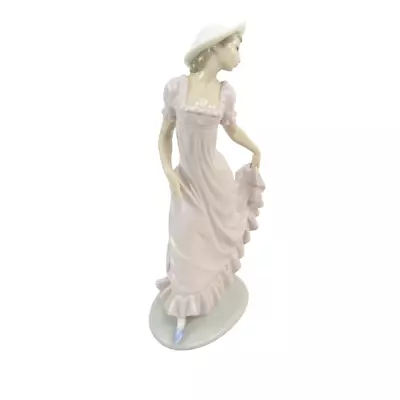 Buy NAO By Lladro ELEGANT LADY Figurine 0794 Long Dress Hat • 19.95£