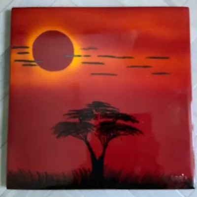 Buy Poole Pottery African Sky Huge 16 Inch Square Wall Plaque. Rare Poole Shape. • 199.99£