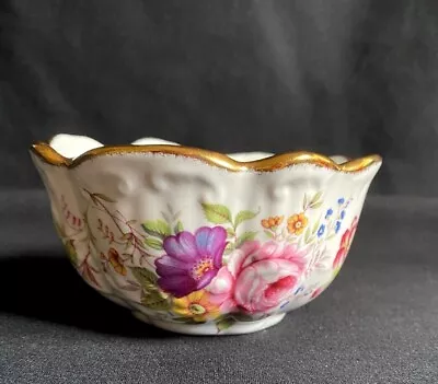 Buy Fenton English Bone China Floral Bowl With Gold Rim • 8£