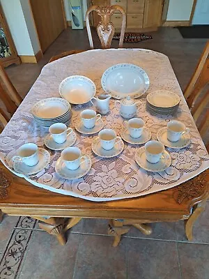 Buy Dynasty Fine China Vintage Rapture Pattern Dinnerware 36 Piece Grouping • 275.01£