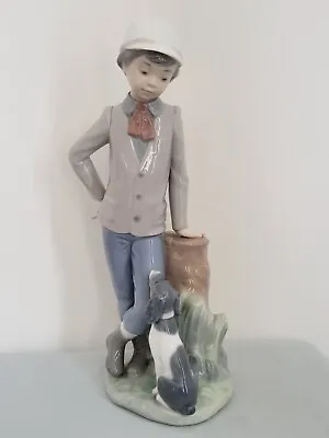 Buy *vintage Nao By Lladro Boy With Dog * 0380 * Mutual Contemplation* • 14.95£
