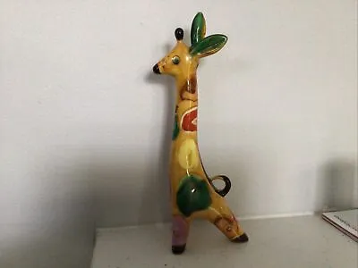 Buy Vintage Konakova Multicoloured Ceramic Giraffe Figurine Ornament USSR 10 Inches • 2.20£