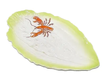 Buy Carlton Ware England Hand Painted Lettuce Leaf And Lobster Tray Platter Dish • 20.82£