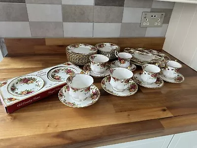 Buy Royal Albert Old Country Roses Set Bone China Cups Saucers And Other Items • 70£