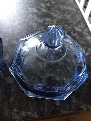 Buy Dressing Table Glass Pot With Lid  • 5£