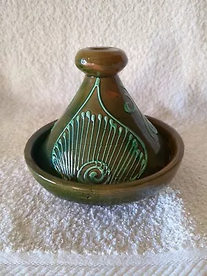 Buy Vintage Collectable Small Handmade Art Pottery Glazed Decorated Tajine/tagine • 14.99£