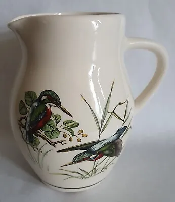 Buy Vintage Brixham Pottery Kingfisher Birds British Wildlife Jug 1950's Dawlish • 12£