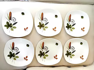Buy Staffordshire Midwinter Style Craft Side Plates X 6 • 10.99£