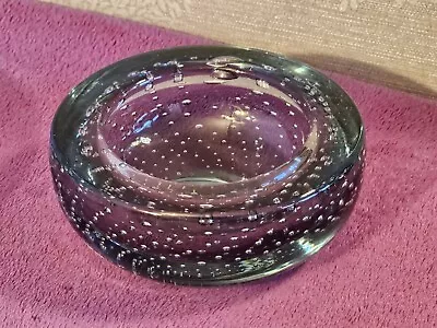 Buy Beautiful Bubble Art Glass Small Decorative Trinket Dish / Paperweight • 2.99£