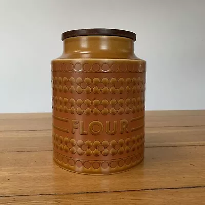 Buy Vintage 1976 Hornsea Saffron Large Flour Storage Jar 20cm Tall • 17.99£