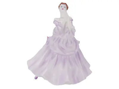 Buy Rare Coalport Figurine Ladies Of Fashion Lavender Gown Bone China Lady Figures • 64.99£