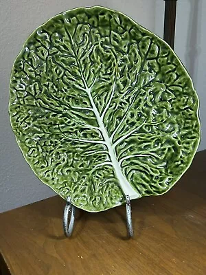Buy Vintage OLFAIRE PORTUGAL #770 Large Ceramic Cabbage Leaf Serving Platter 15 X14  • 163.66£