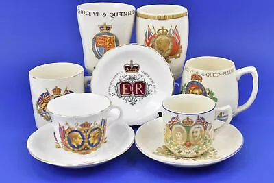 Buy Job Lot Of British Royal Coronation & Jubilee Pottery Cups & Saucers Unboxed • 49.99£
