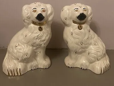 Buy Royal Doulton Beswick China Dogs SetPair King Charles Spaniel Mantle Vintage Big • 80£