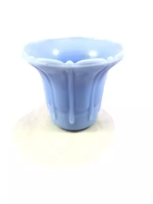 Buy Light Blue Akro Agate Depression Glassware Vintage Small Planter • 33.62£